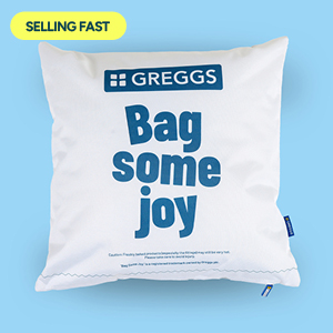 Greggs Packet Cushion