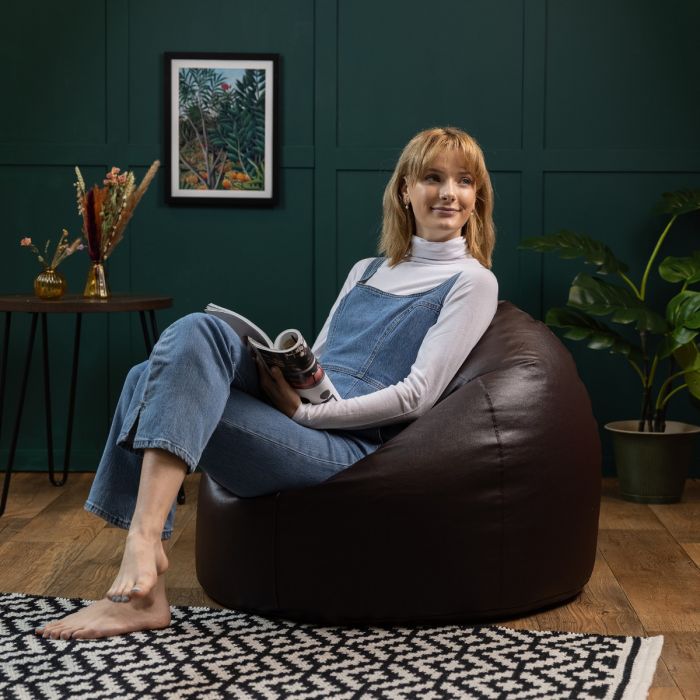 Panelled XL Bean Bags Faux Leather