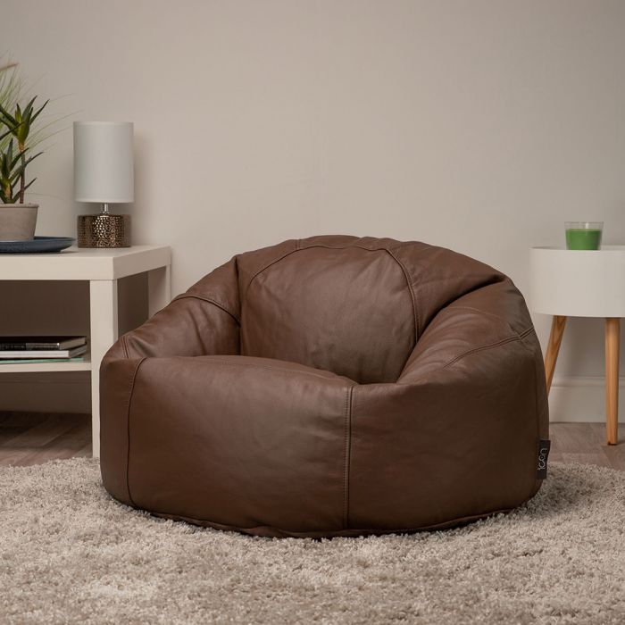 icon® Luciano Real Leather Beanbag