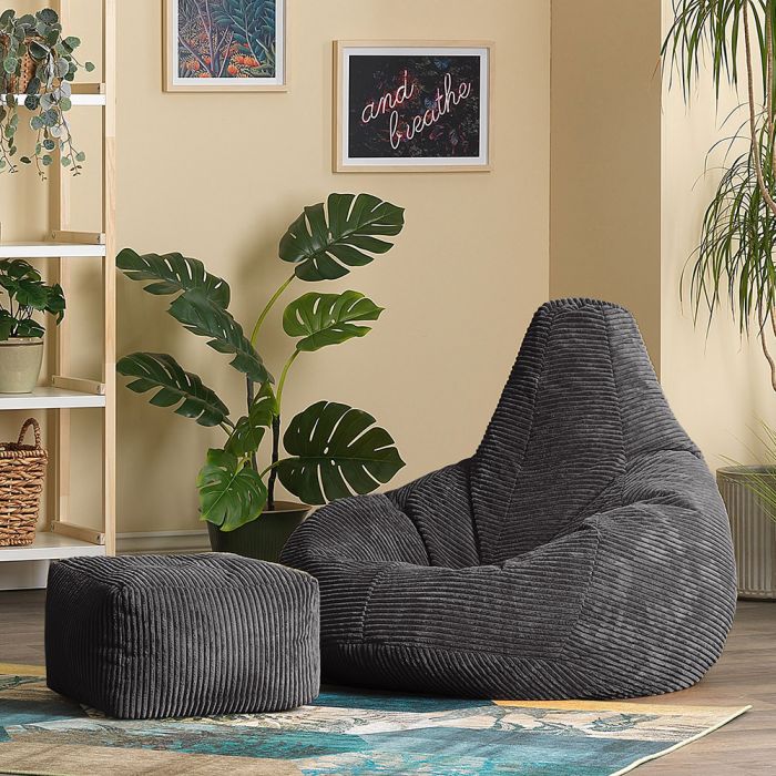 Charcoal grey bean bag 2025