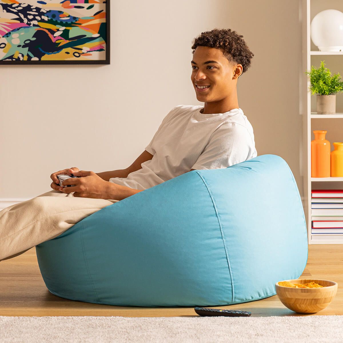 icon® Classic Indoor-Outdoor Bean Bag, Aqua
