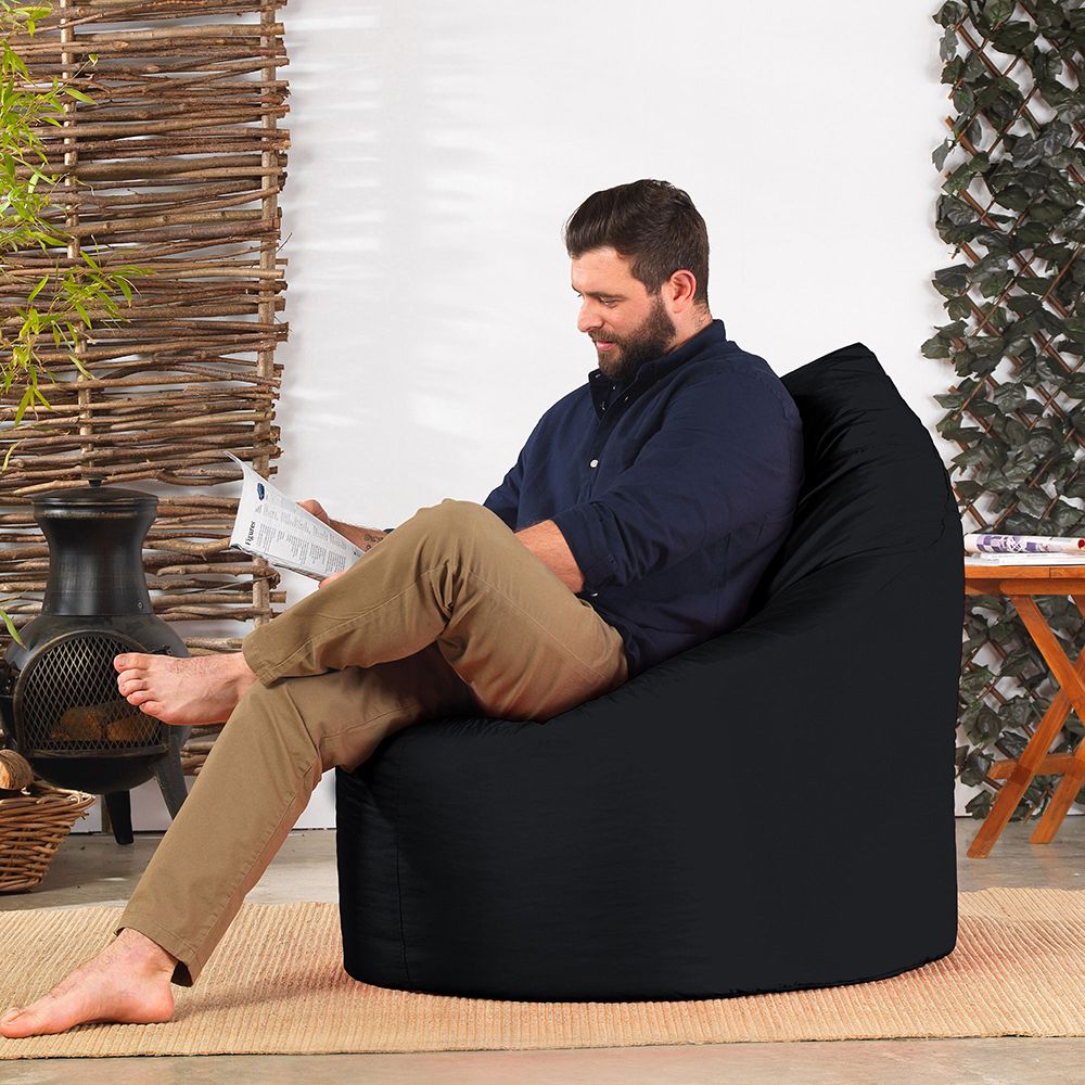 Veeva® Teardrop Indoor-Outdoor Bean Bag Chair in black