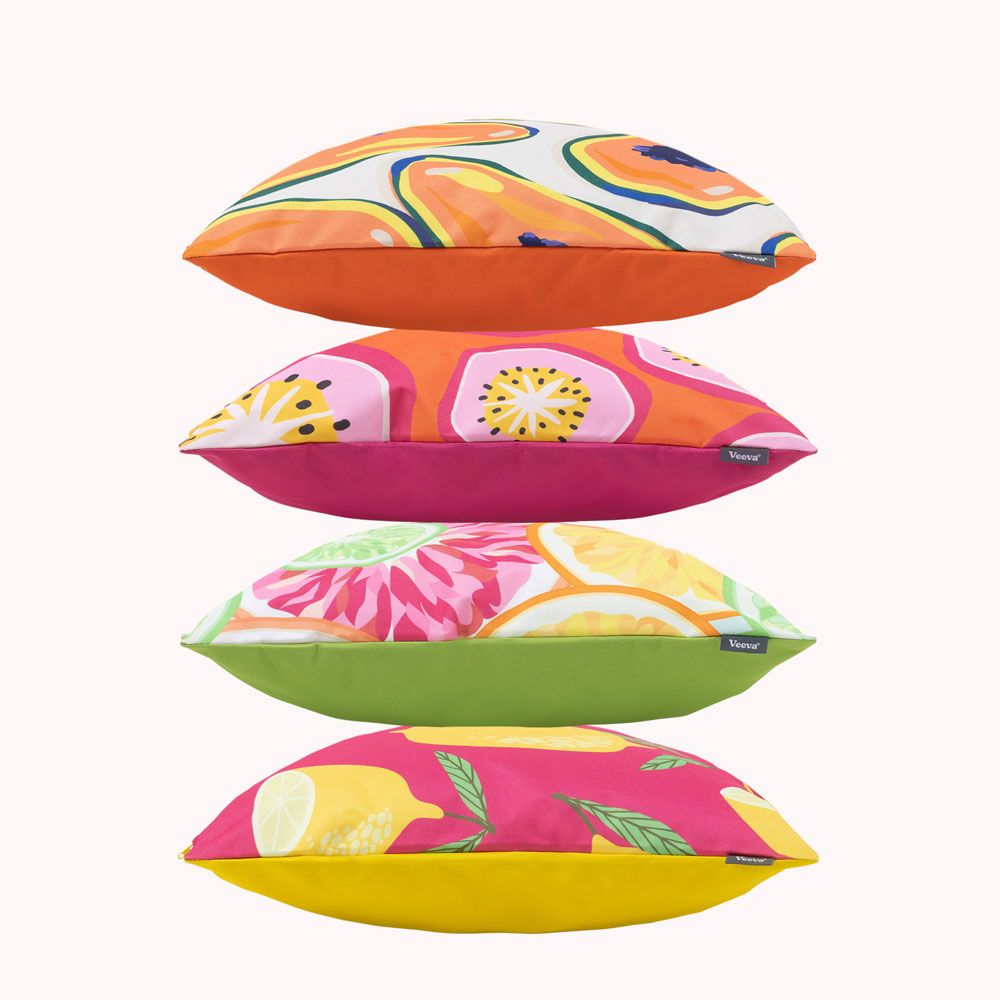 Veeva® Fruity Outdoor Cushion Multipack 1, Pack of 4