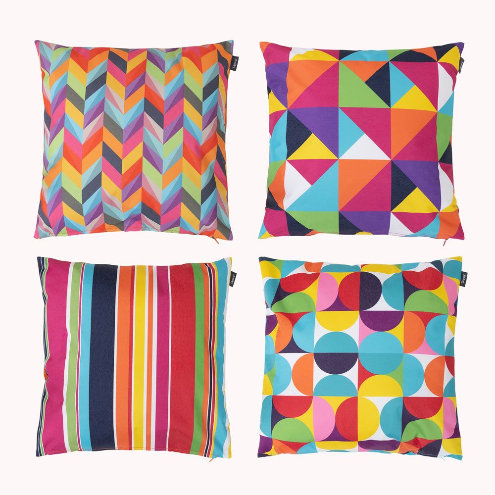 Veeva® Rainbow Outdoor Cushion Multipack 1