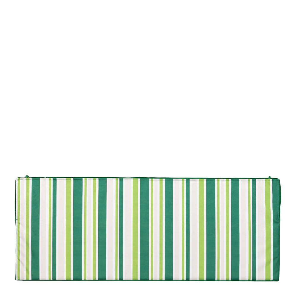 Large Striped Outdoor Garden Bench Cushion, 128 x 50cm