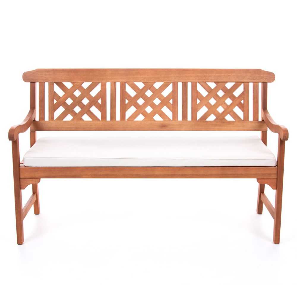 Natural Stone Large 3 Seater Indoor Outdoor Bench Pad on Bench
