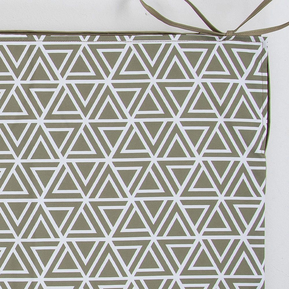Veeva® Geometric Printed Outdoor Garden Bench Cushion, 108 x 45cm