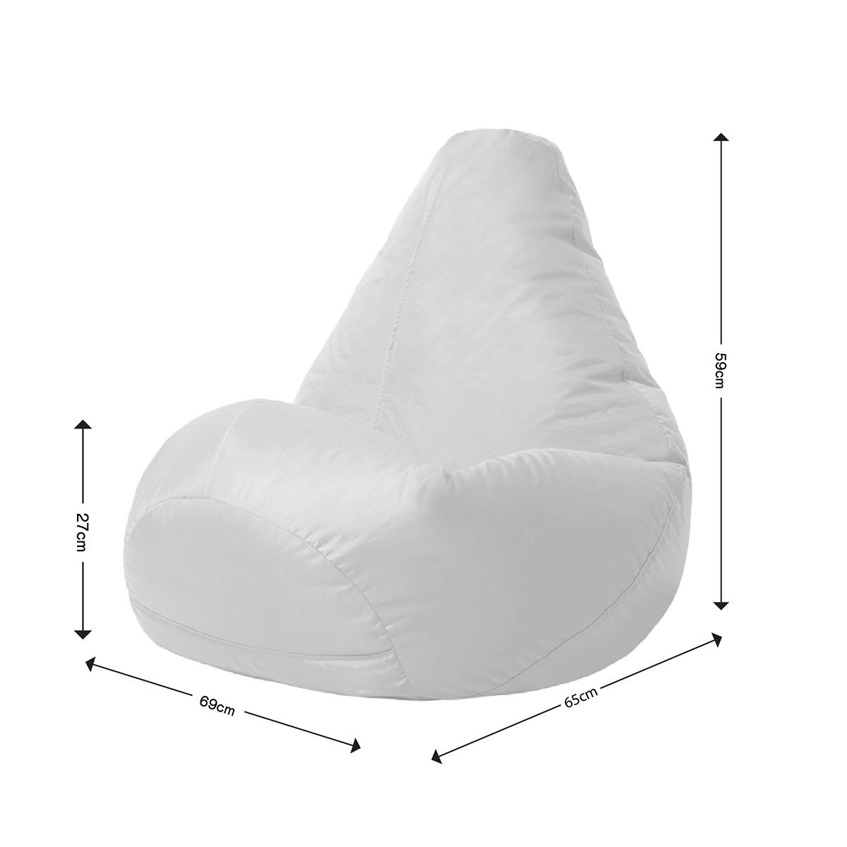 icon® Kids High Back Bean Bag Pod Indoor-Outdoor