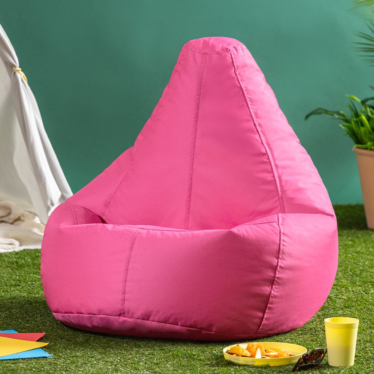 icon® Kids High Back Bean Bag Pod Indoor-Outdoor