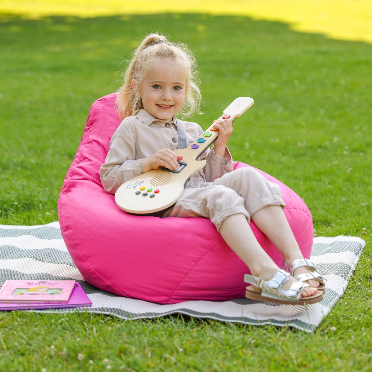 icon® Kids High Back Bean Bag Pod Indoor-Outdoor