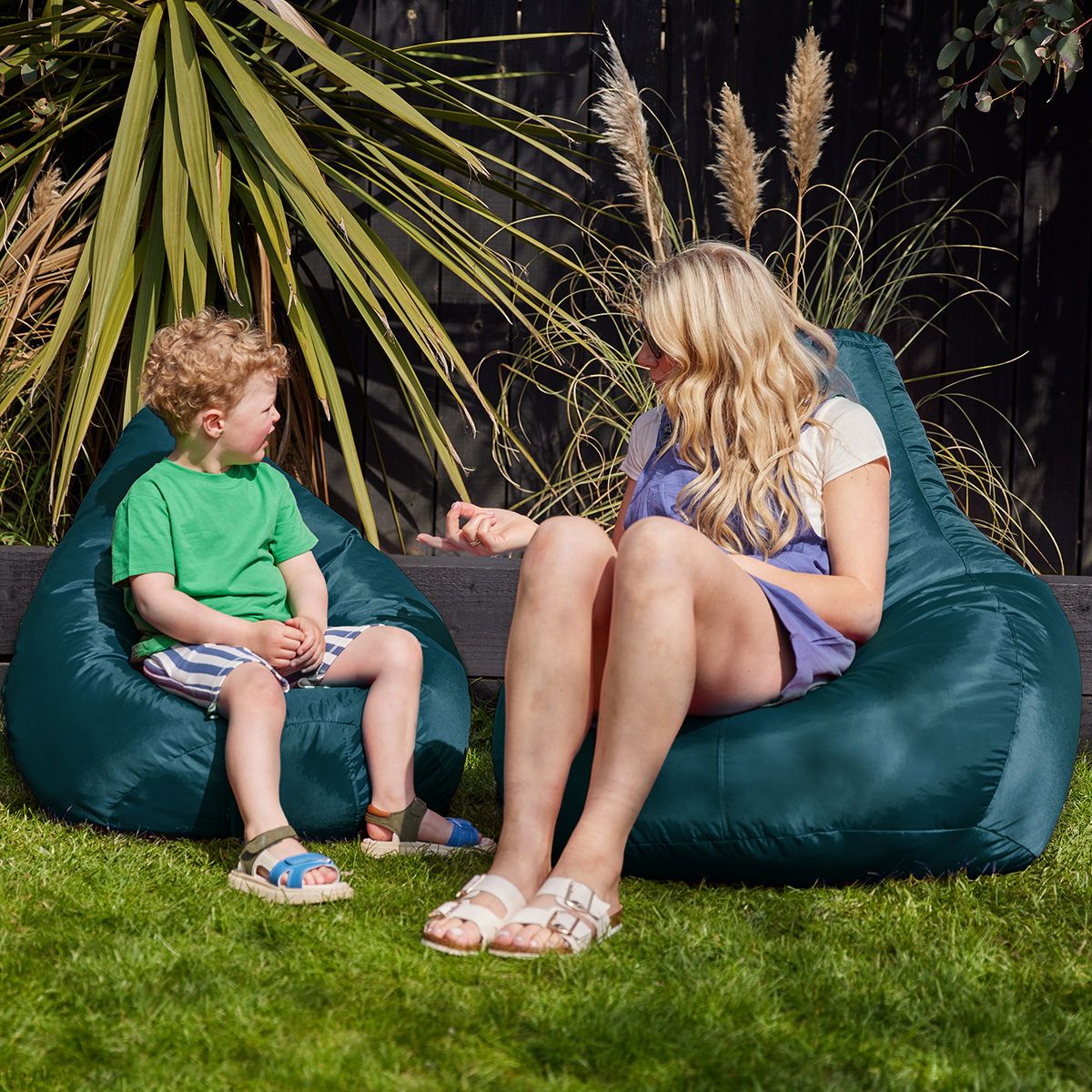 Veeva Adults & Kids Recliner Outdoor Bean Bag Bundle