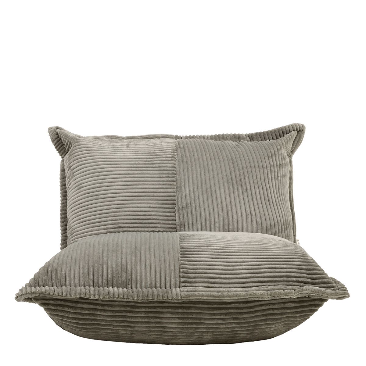 icon® Porto Foam Filled Chunky Cord Chair, Grey