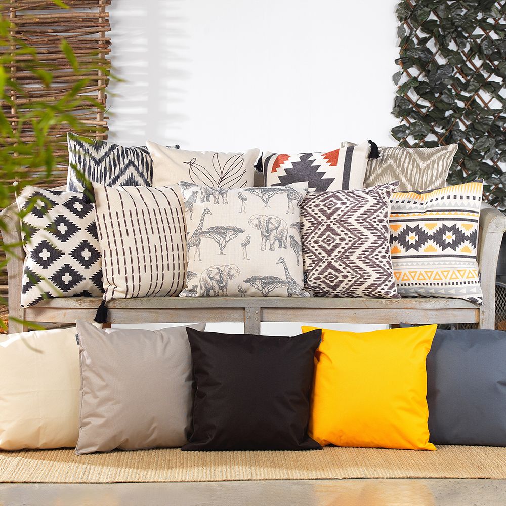 icon® Kyoto Diamond Geometric Print Outdoor Cushion
