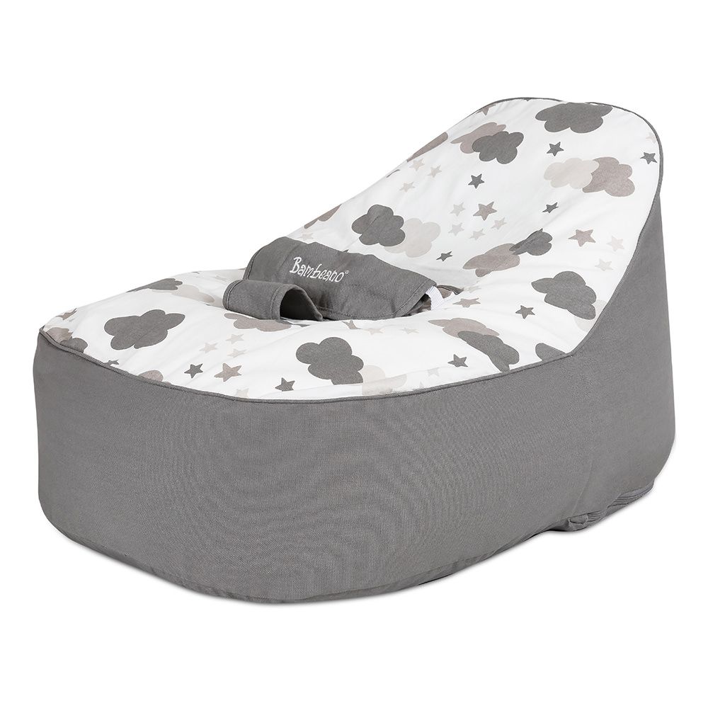 bambeano cloud baby bean bag grey