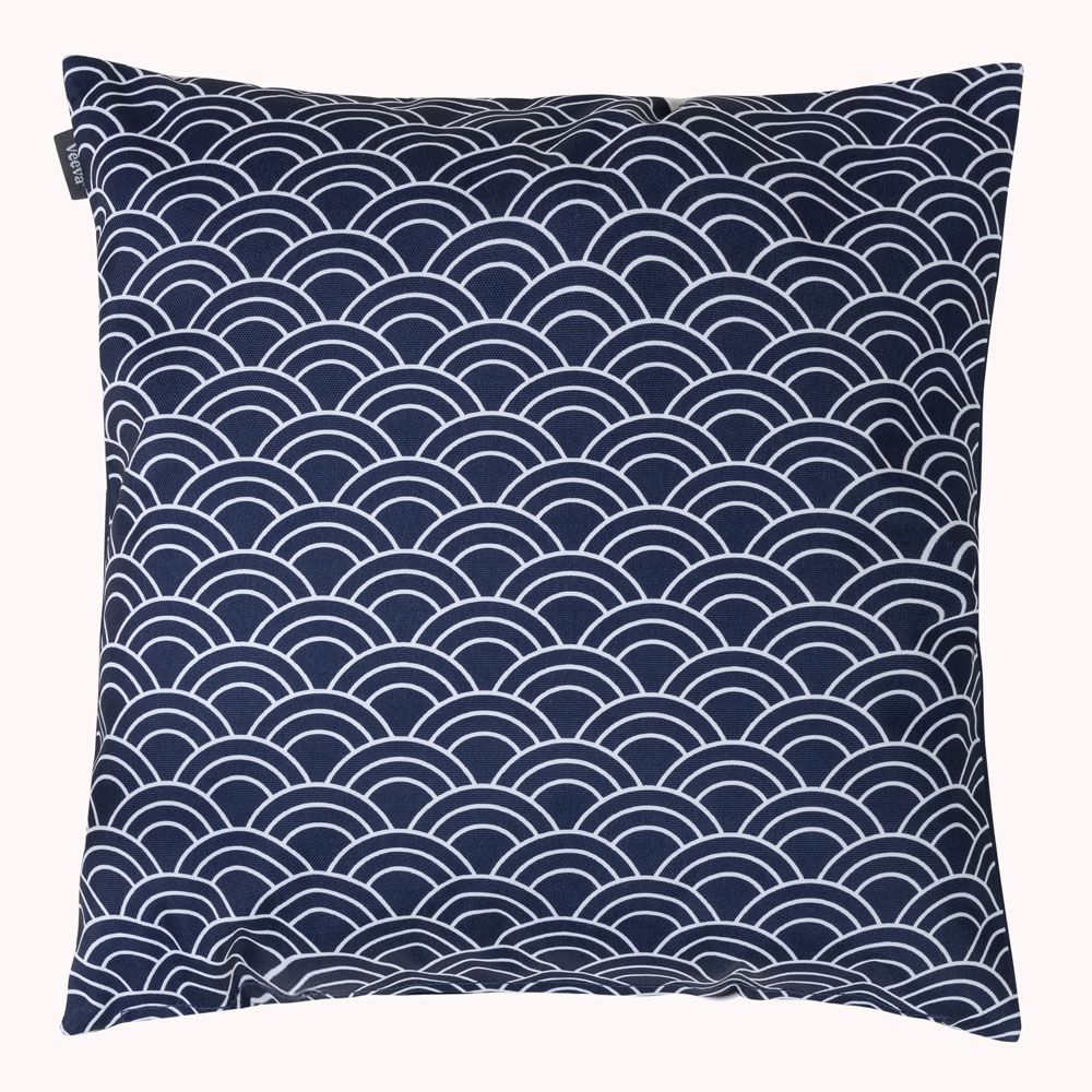 Veeva® Deck Stripe Outdoor Cushion Navy, Pack of 4
