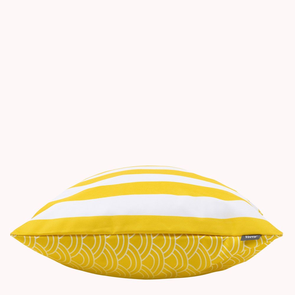 Veeva® Deck Stripe Outdoor Cushion Ochre, Pack of 4