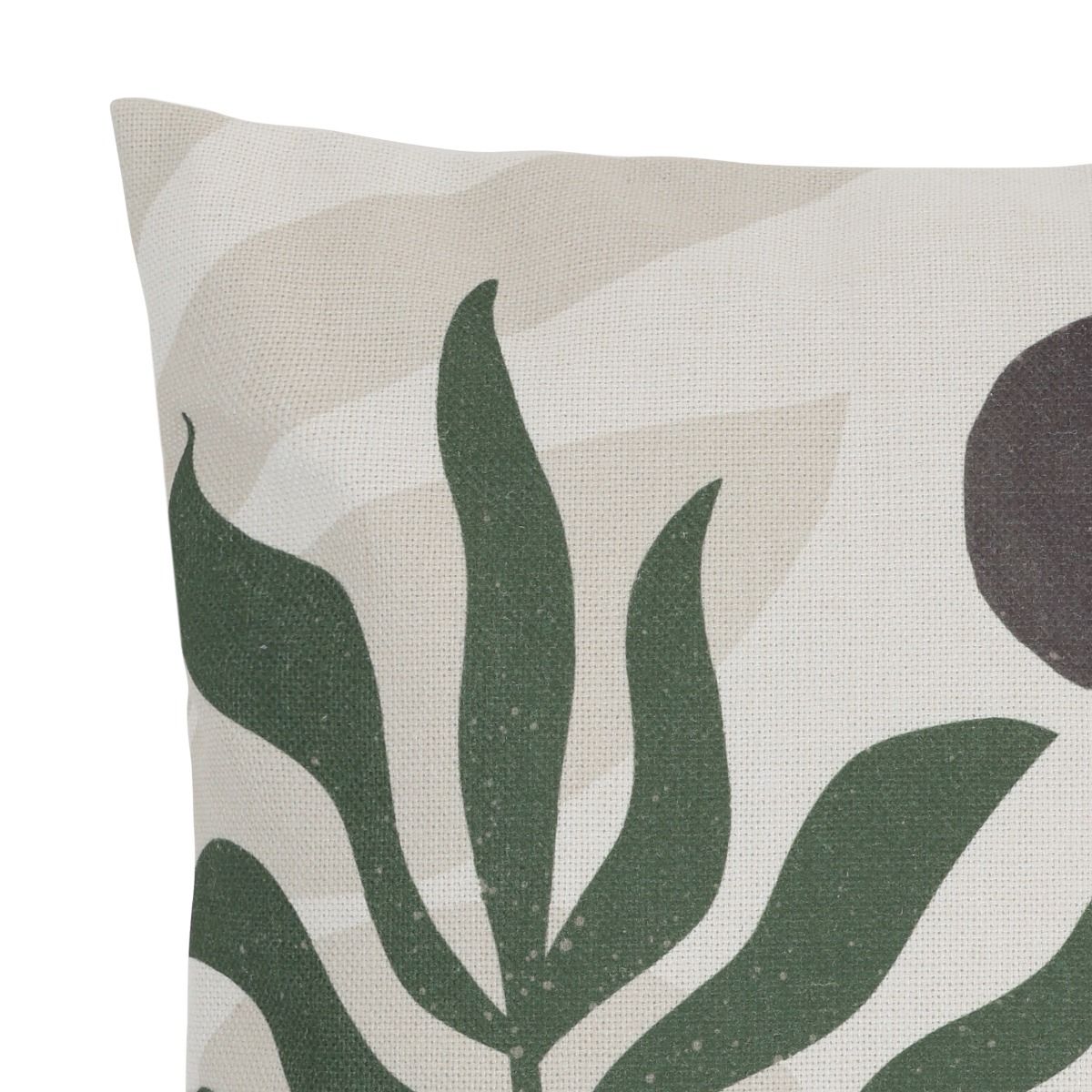 icon® Walnut Leaf Print Cushion, Brown