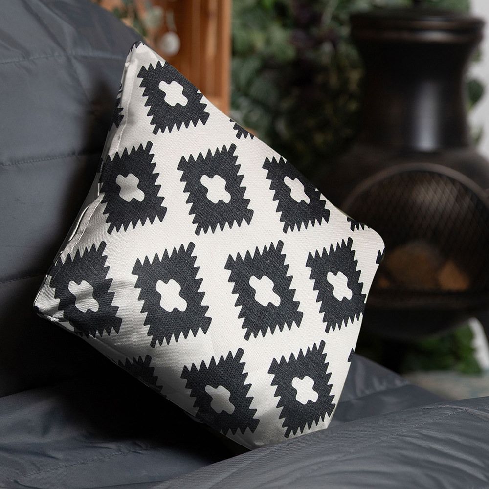 icon® Kyoto Diamond Geometric Print Outdoor Cushion