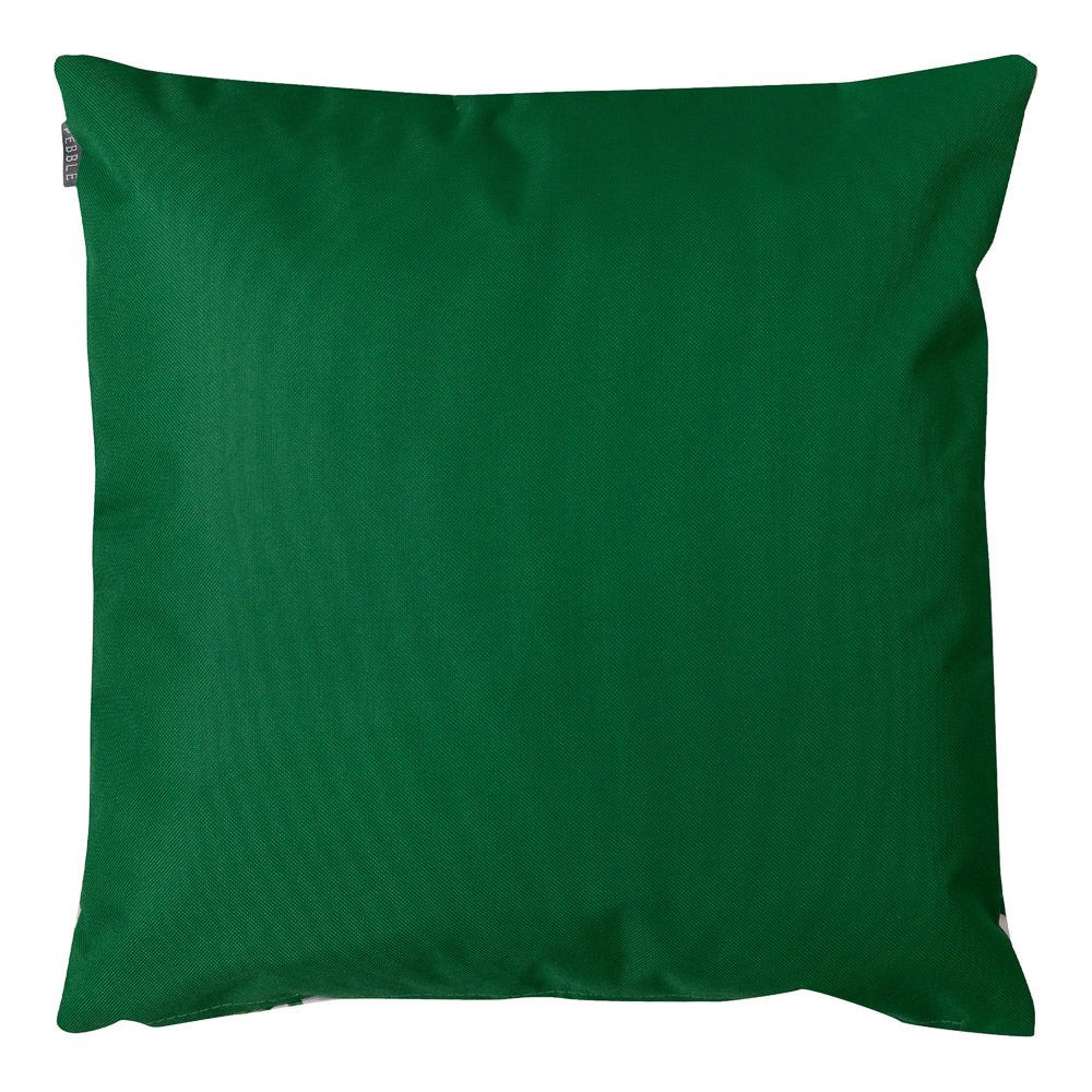 Monstera Palm Print Outdoor Cushion Green Back