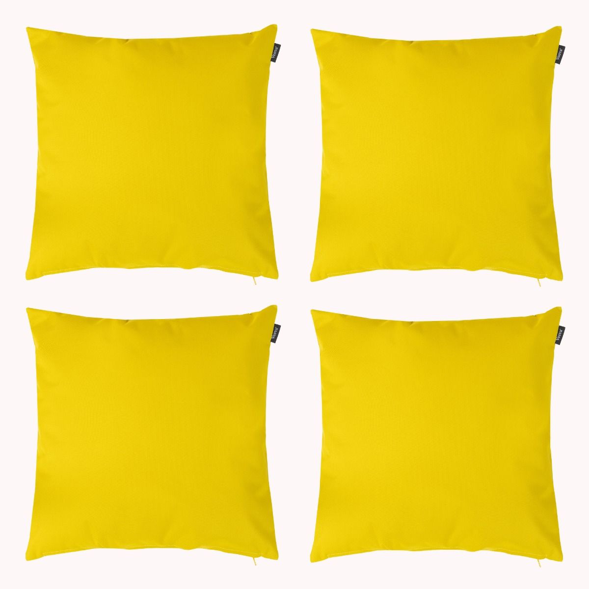 Veeva® Indoor & Outdoor Cushion Yellow, Pack of 4
