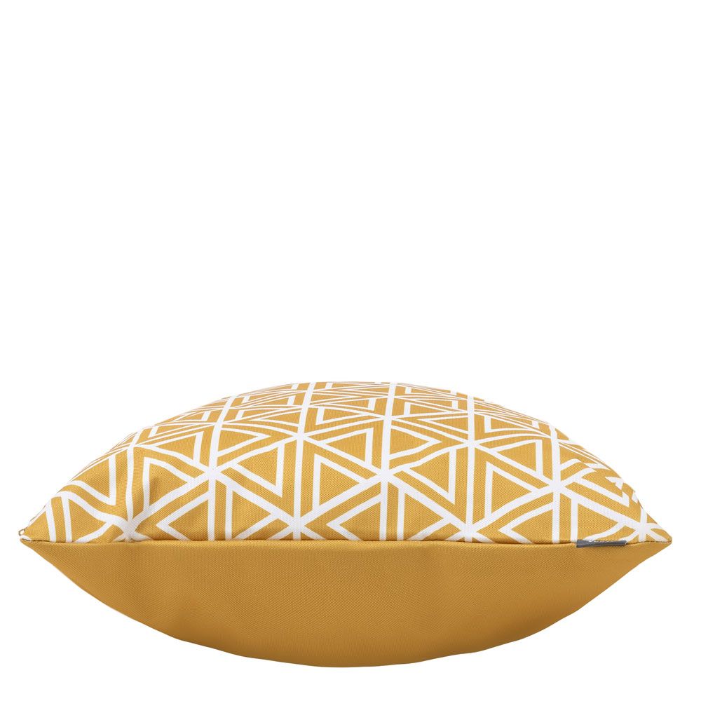 Veeva® Geometric Print Yellow Outdoor Cushion, Pack of 4