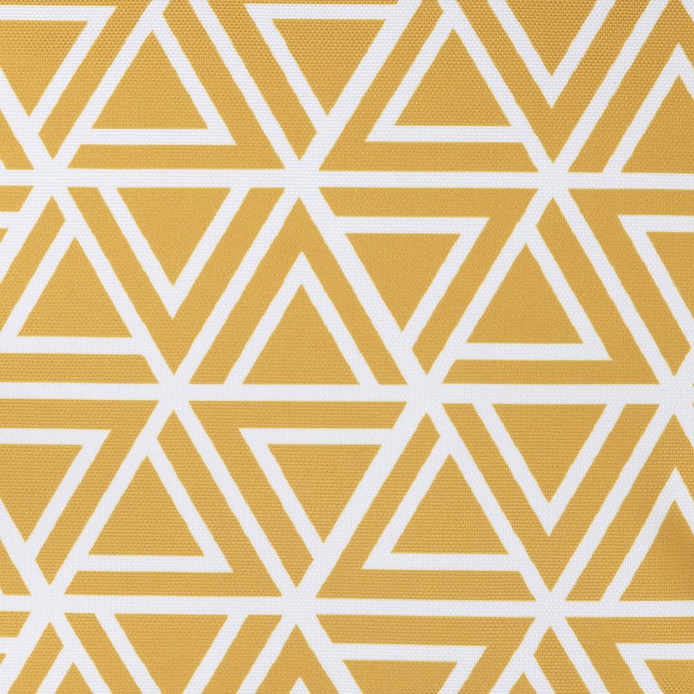 Veeva® Geometric Print Yellow Outdoor Cushion, Pack of 4
