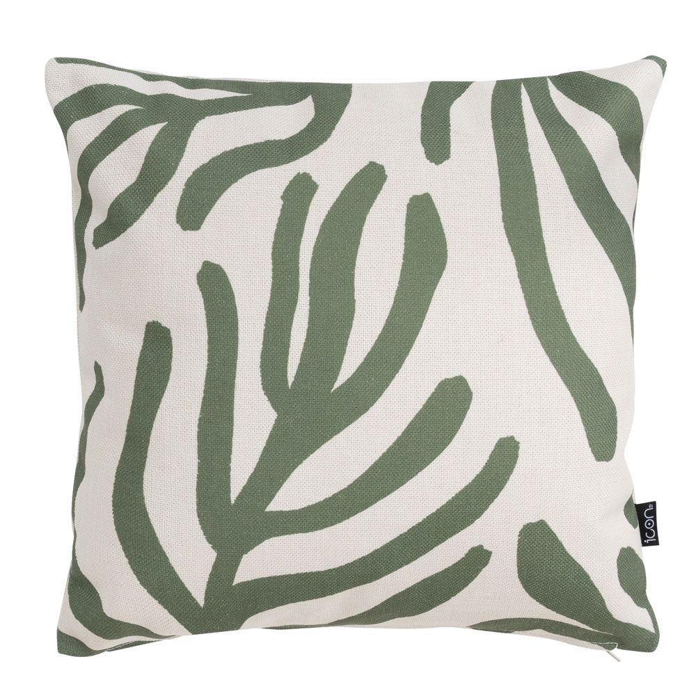 icon® Abstract Leaf Kyoto Outdoor Cushion  Pack of 4