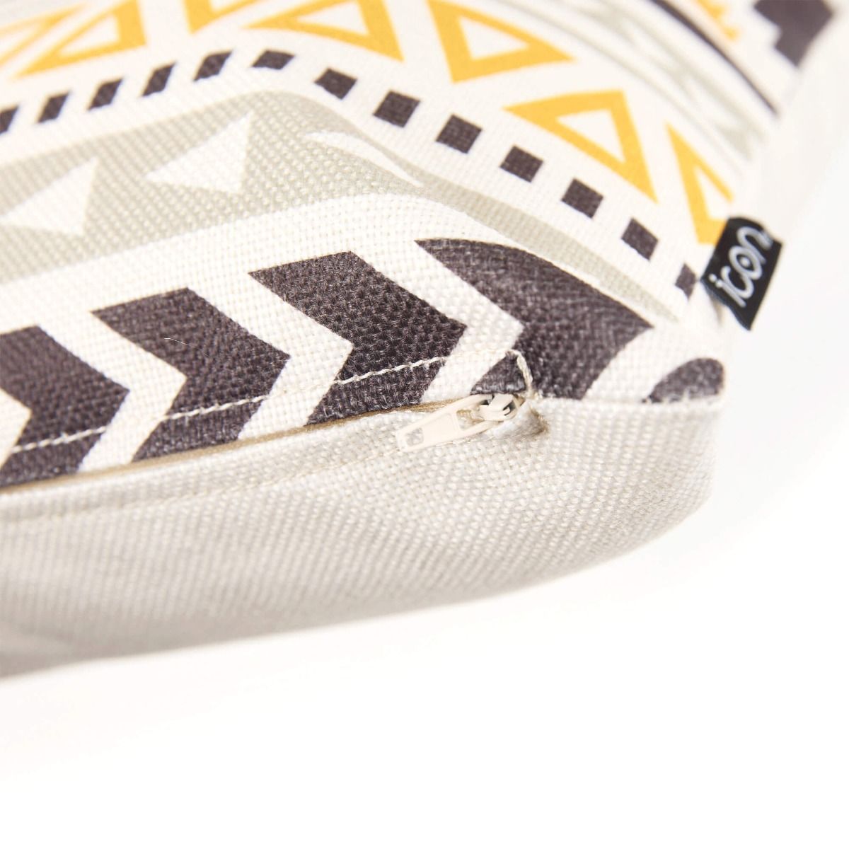 icon® Textured Aztec Ochre Outdoor Cushion