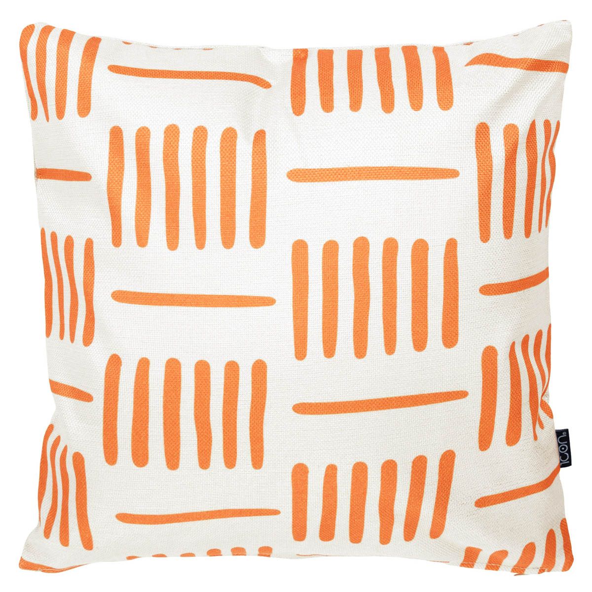 Graphic Lines Indoor-Outdoor Cushion, Orange