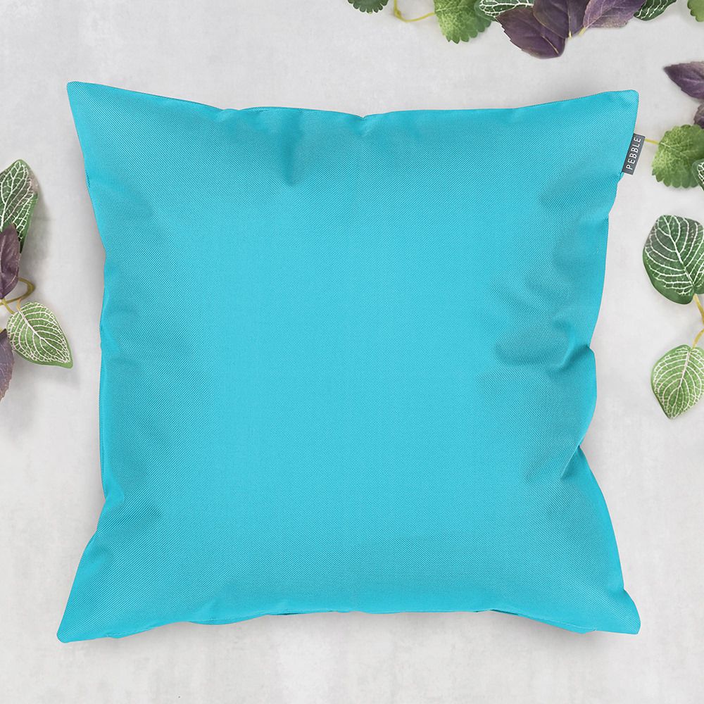 Aqua Outdoor Cushion Leaves