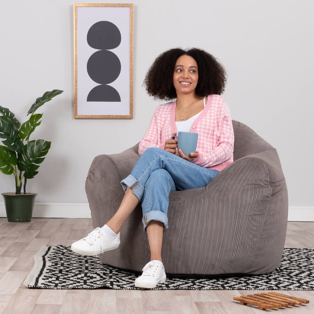 icon® Fika Corduroy Velvet Bean Bag Armchair