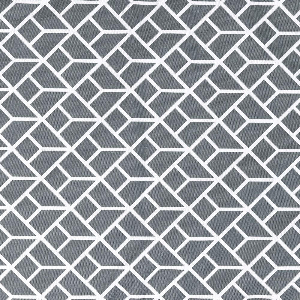 Veeva® Geometric Print High Back Seat Pad, Charcoal