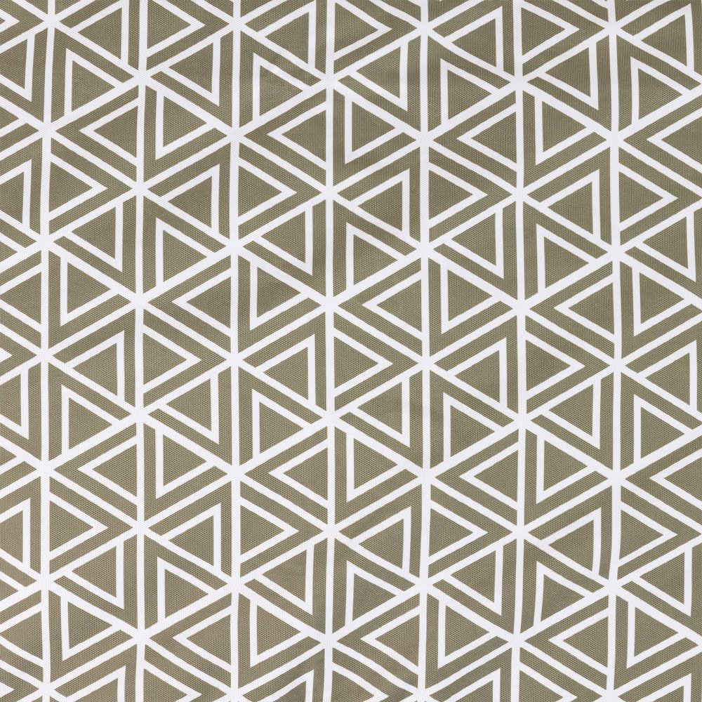 Veeva® Geometric Print High Back Seat Pad Olive