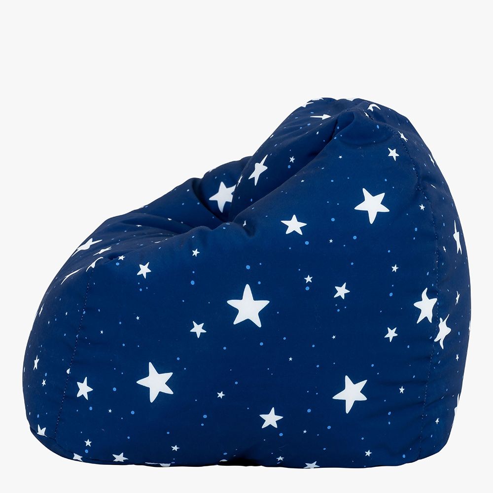icon® Starry Skies Kids Bean Bag, Navy Blue