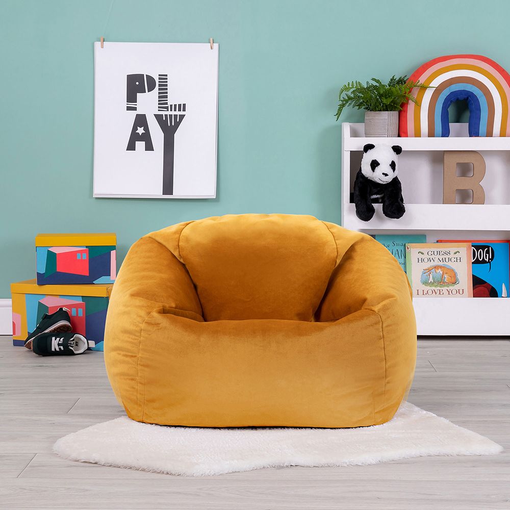 icon® Aurora Kids Velvet Bean Bag