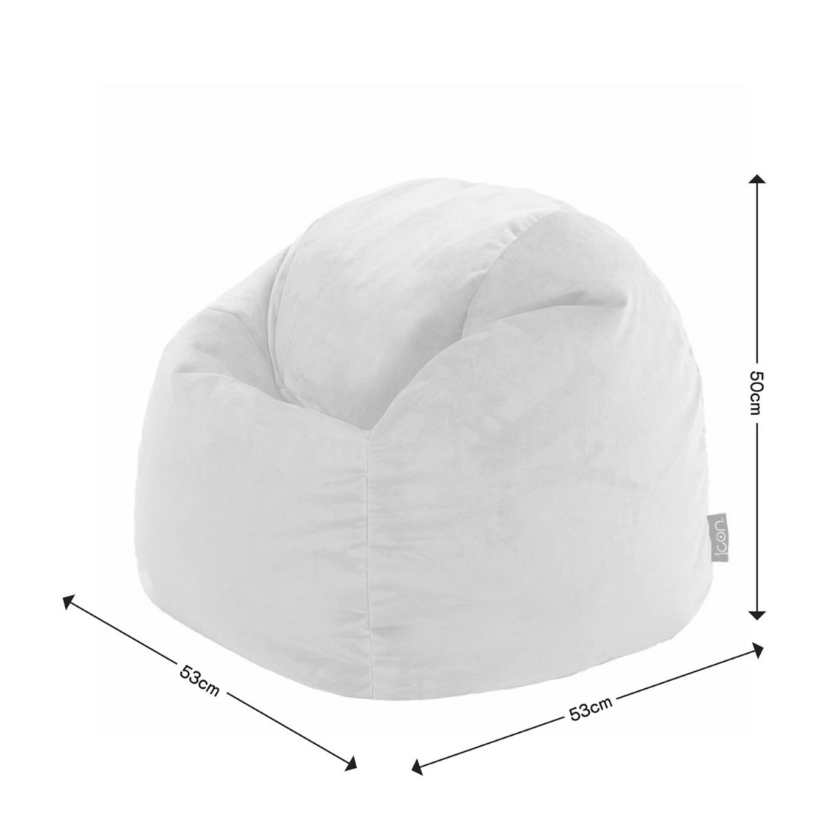 icon® Aurora Kids Velvet Bean Bag