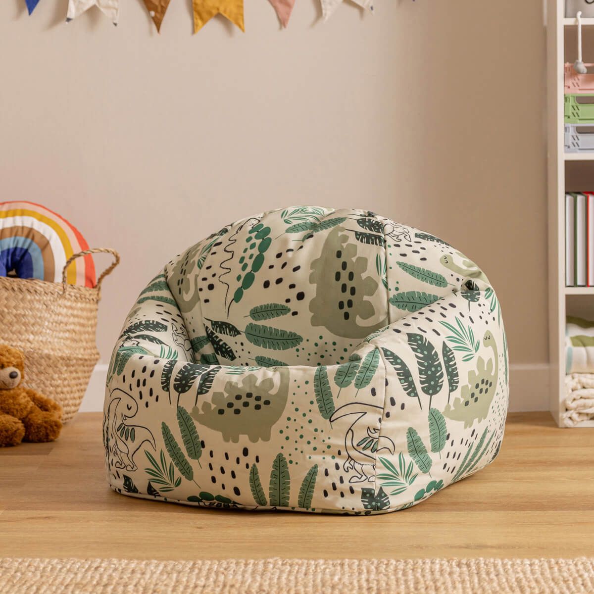Icon Kids Dinosaur Print Classic Bean Bag