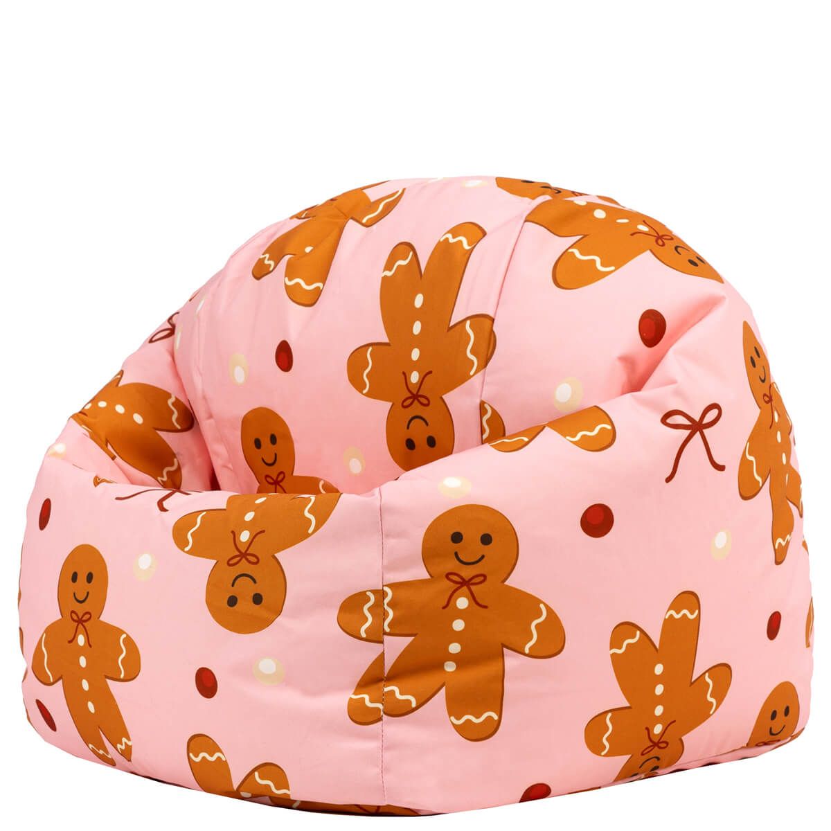 icon® Kids Festive Gingerbread Print Classic Bean Bag, Multicolour