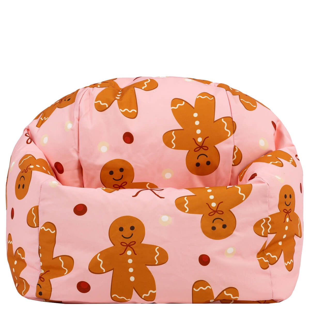 icon® Kids Festive Gingerbread Print Classic Bean Bag, Multicolour