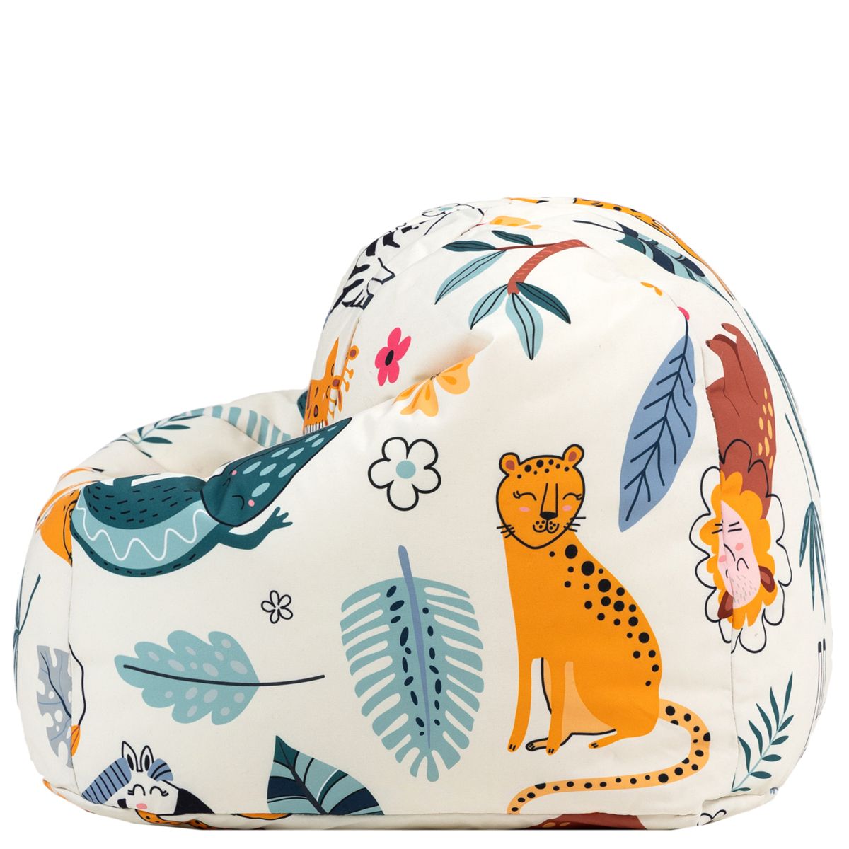 icon® Kids Animal Safari Print Classic Bean Bag, Multicolour