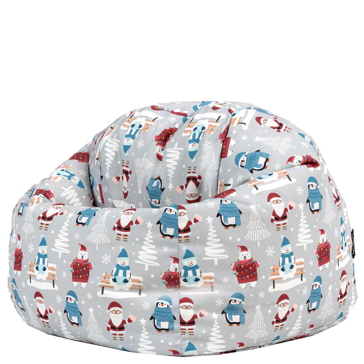 Icon Kids Festive Santa Claus Print Classic Bean Bag, Multicolour