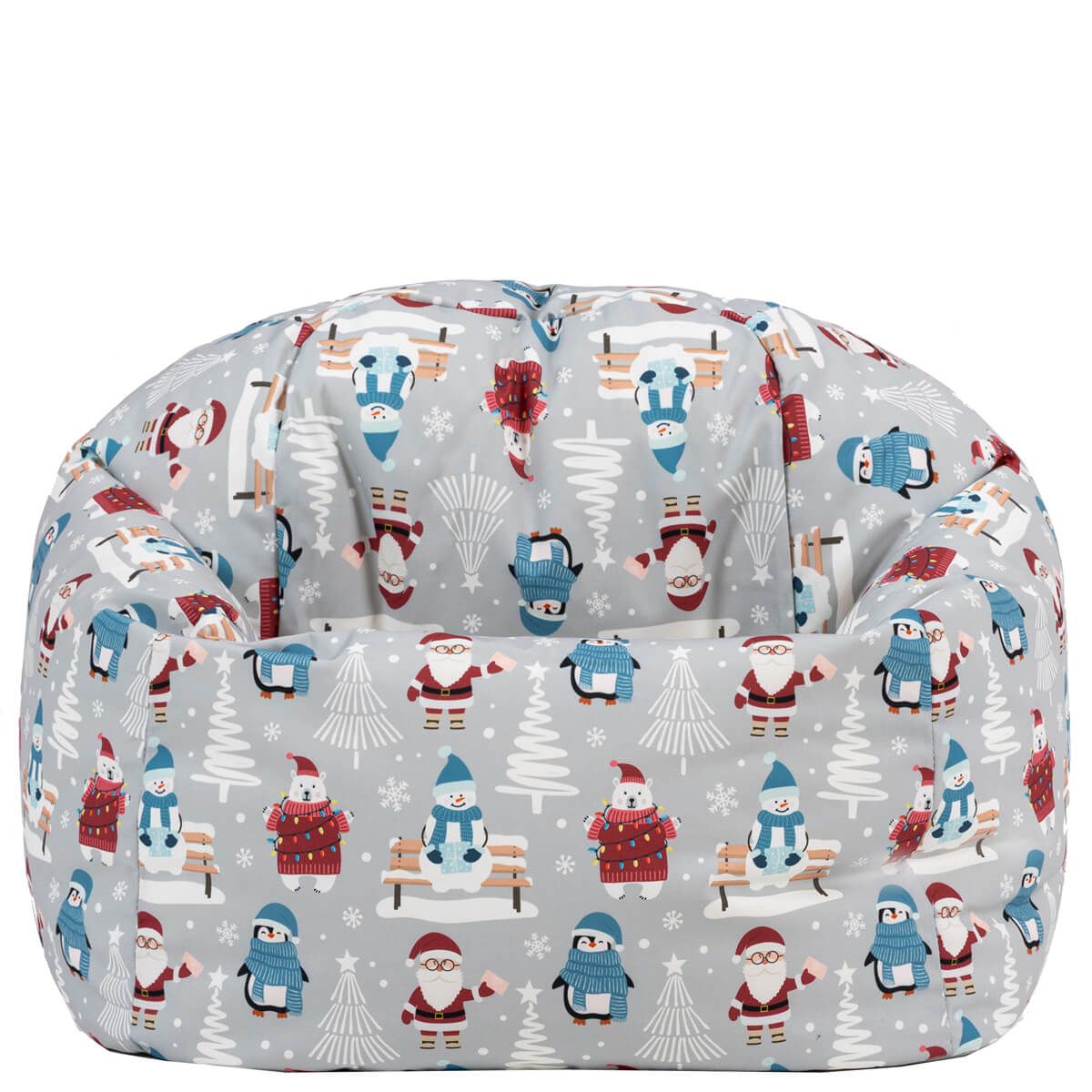 Icon Kids Festive Santa Claus Print Classic Bean Bag, Multicolour