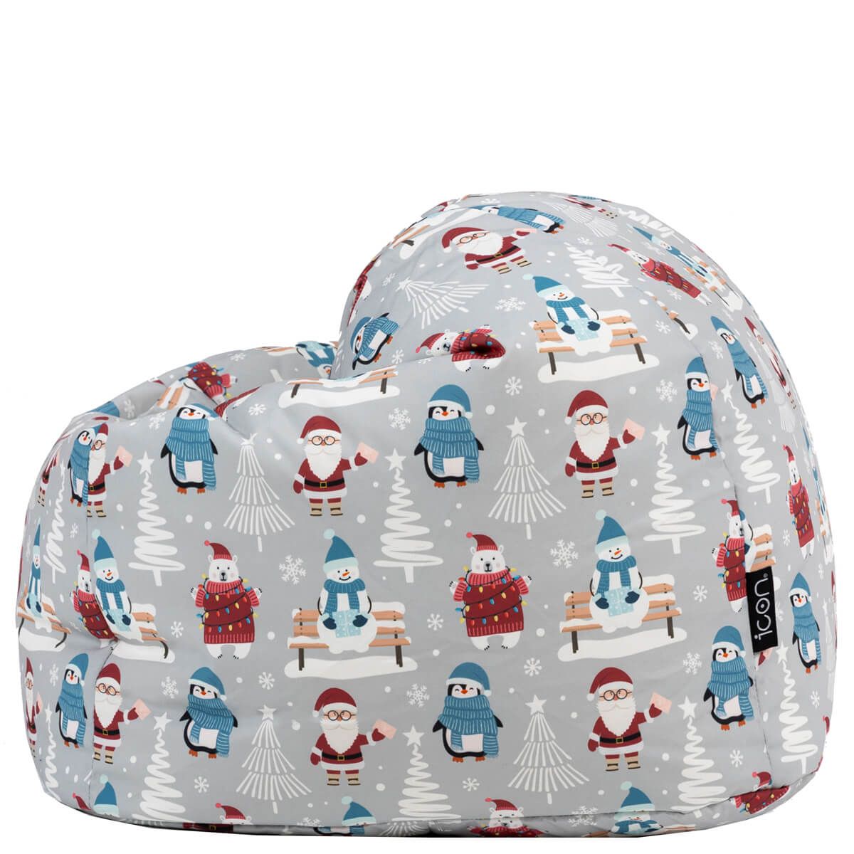 Icon Kids Festive Santa Claus Print Classic Bean Bag, Multicolour