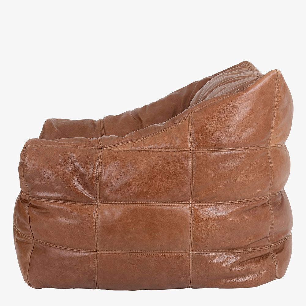 icon® Oxford Luxury Real Leather Armchair, Tan