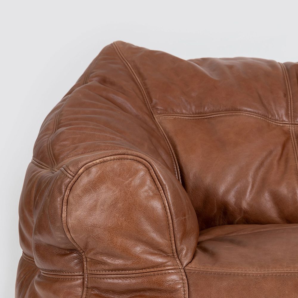 icon® Oxford Luxury Real Leather Armchair, Tan