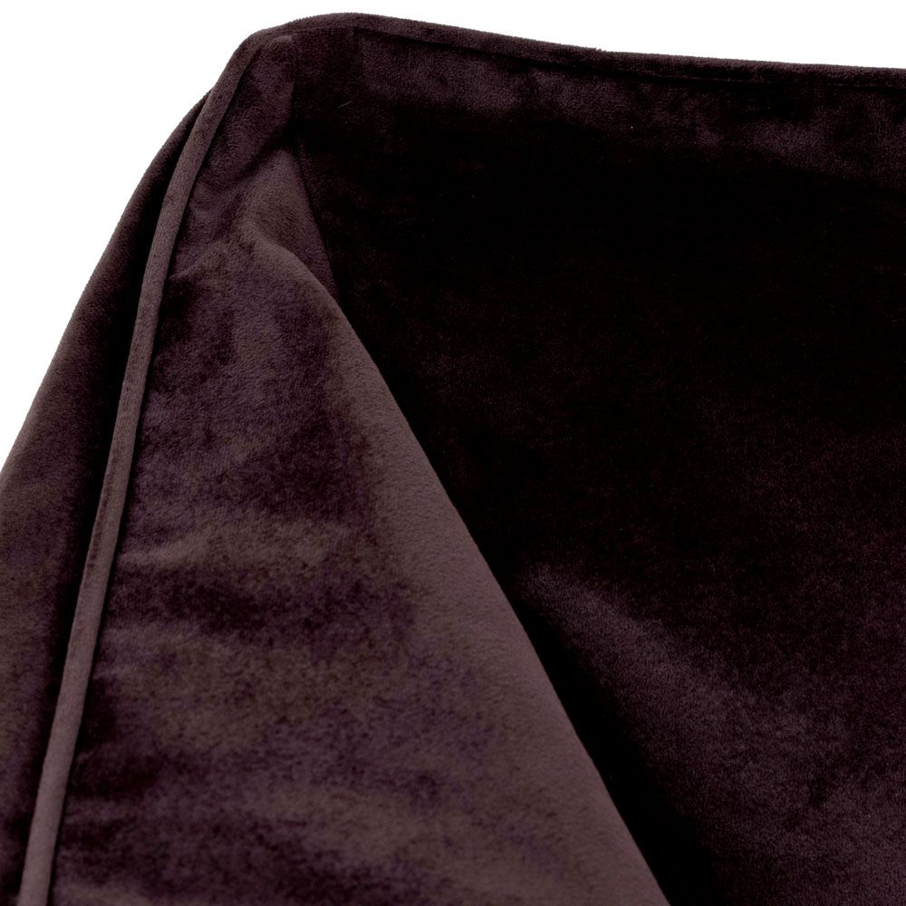 Natalia Velvet Armchair Bean Bag, Chocolate Brown