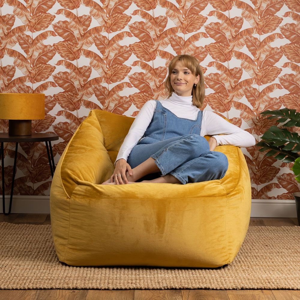 icon® Natalia Velvet Armchair Bean Bag