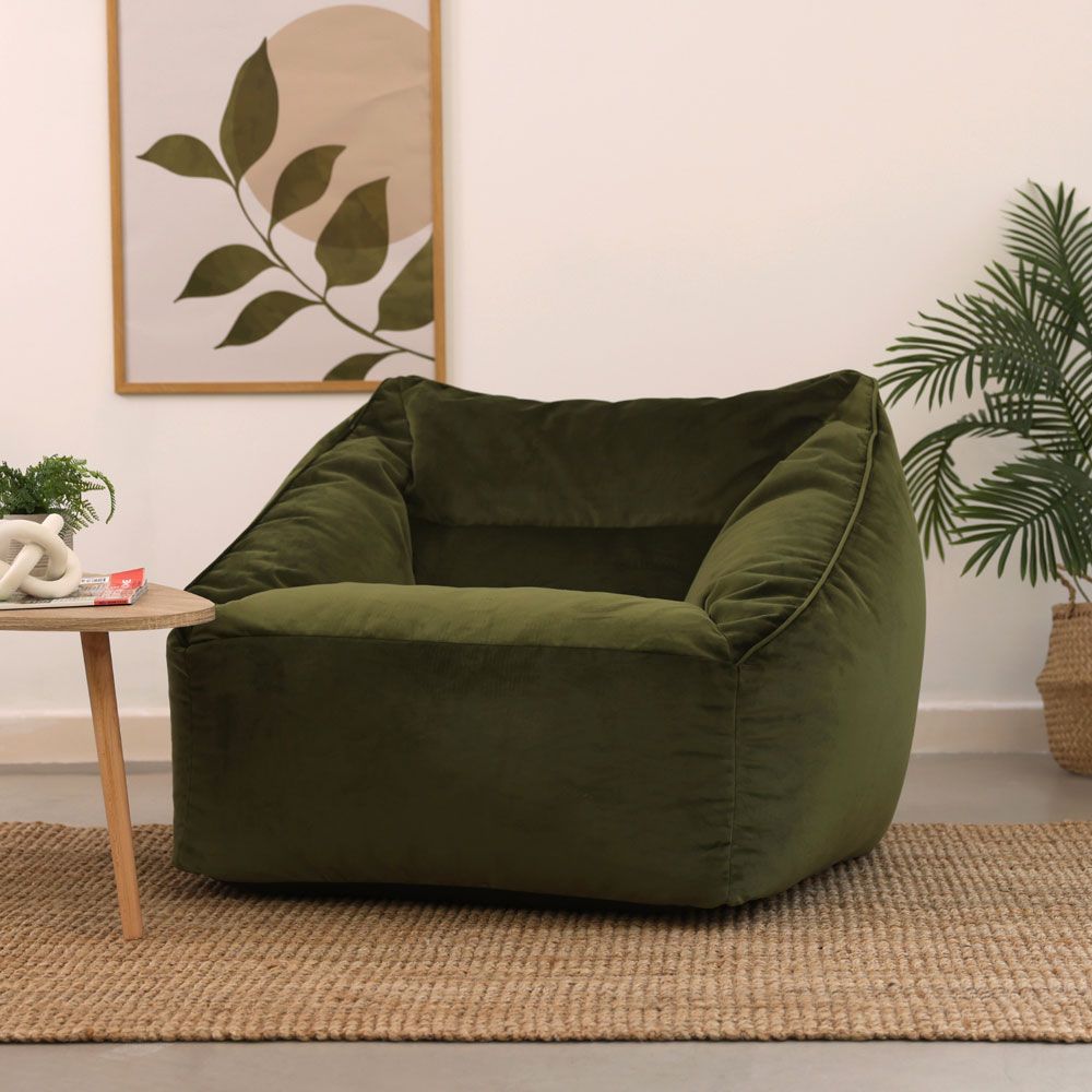 icon® Natalia Velvet Armchair Bean Bag
