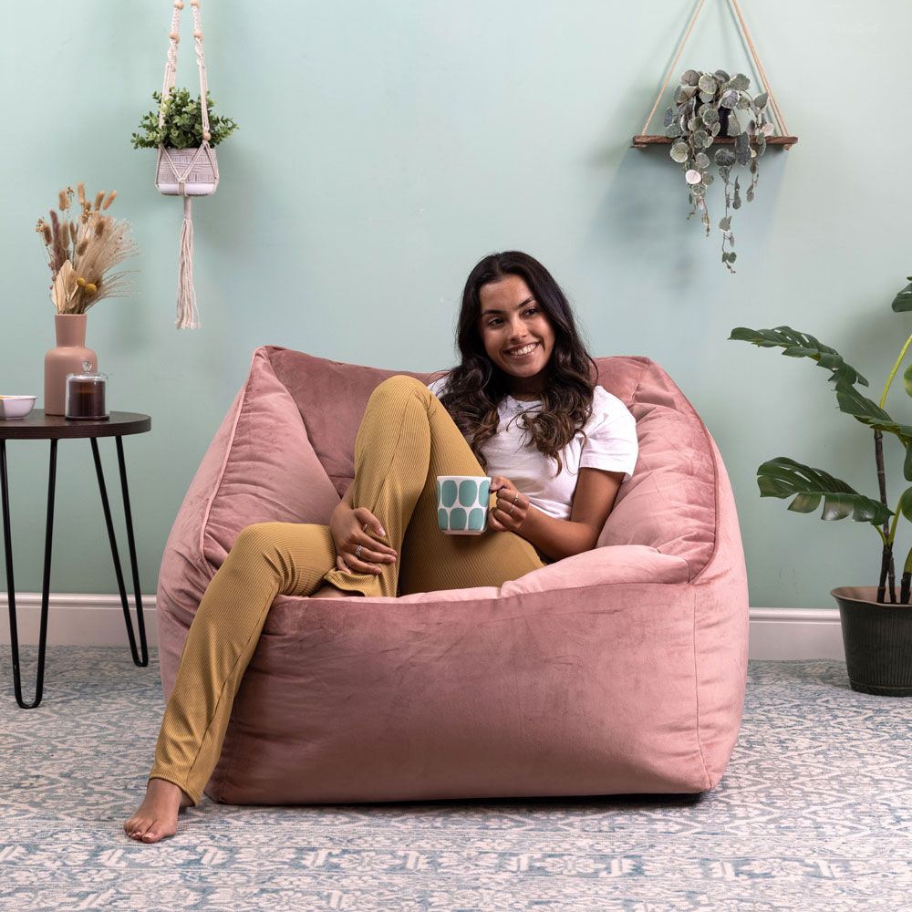icon® Natalia Velvet Armchair Bean Bag
