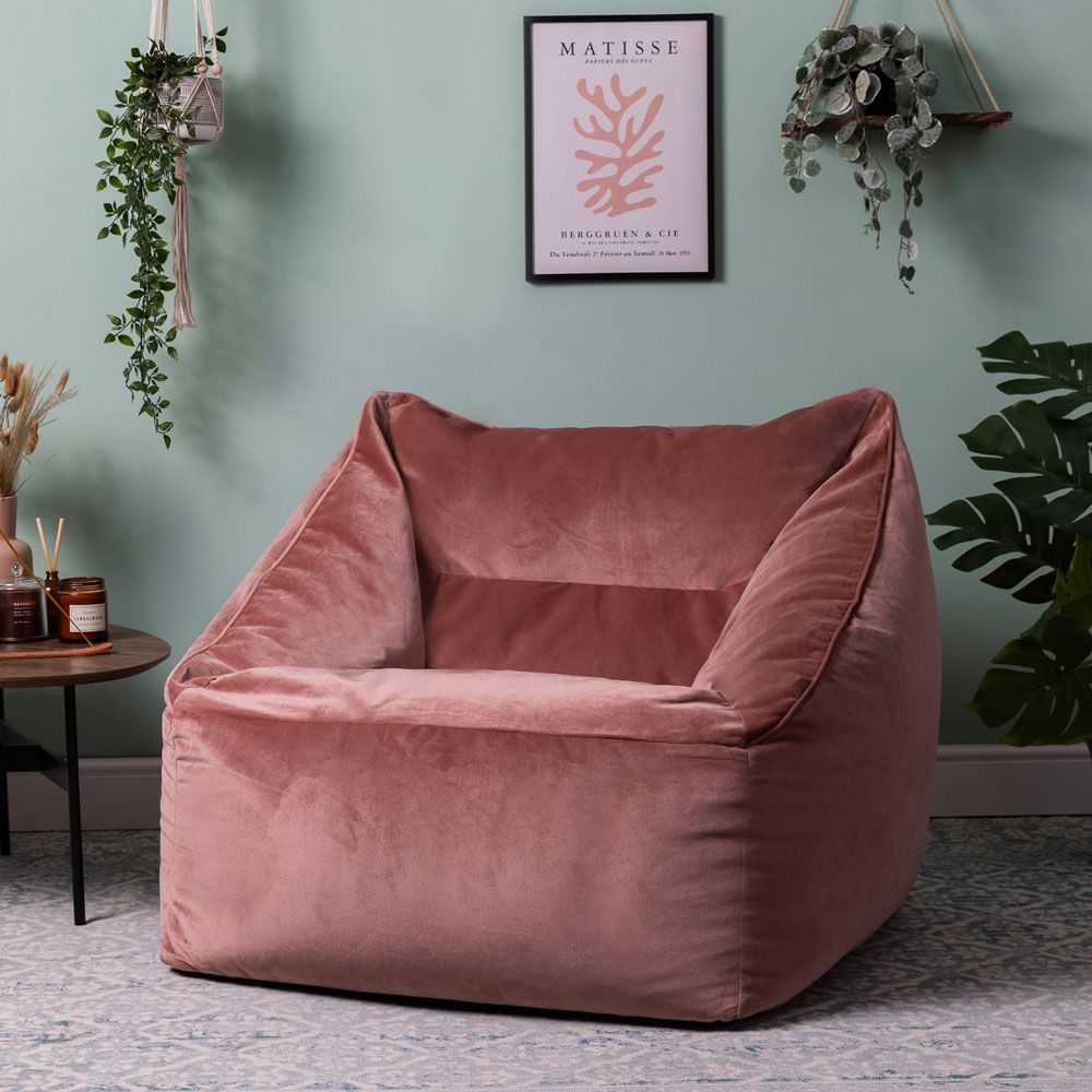icon® Natalia Velvet Armchair Bean Bag